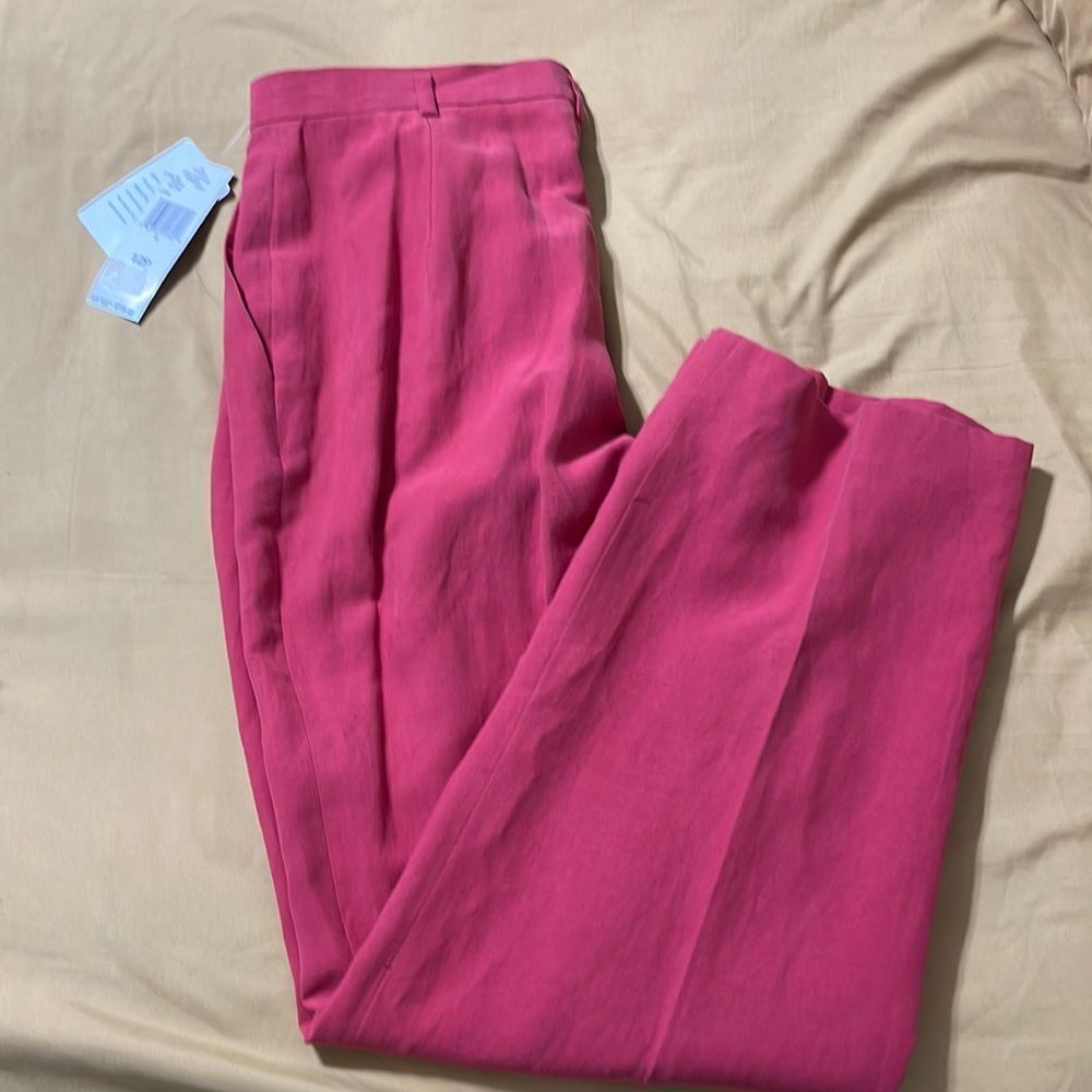 💗Jones New York Pant size 12 Petite salmon/pink with pockets 💗